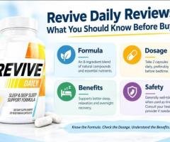 Revive Daily Reviews: Can It Improve Sleep and Recovery? ( Benefits, Ingredients, Dosage & Side Effe